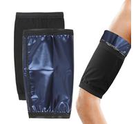 Arm Training Device, 2-Piece Adjustable Compression Sleeves for the Arms, Compression Wrap for Sports and Sauna, Sweatbands, for Men and Women, for Home Weight Loss, Training, Fitness, S