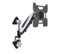 Arm Wall-mounted Monitor Bracket, Pneumatic Height Adjustment,inverted Ceiling Or Desktop,Flexible Computer Monitor Stand(15-32in)