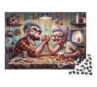 Arm Wrestling Duel Year in Pictures 1000 Piece with High Definition Print Jigsaw Puzzles As An Ultra Difficult Puzzle for Travel Jigsaw Puzzle 70x50cm/1000pcs