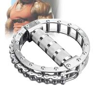 Arm Wrestling Exercise Handle, Rotating Chain Shape for Wrist and Forearm Training, Compatible with Various Pulley Machines