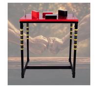 Arm Wrestling Table For Home Gym Office,Beginner Professional Strength Training Equipment With Padded Handle For Arm Wrestlers,Wrist Strength Training Support Plate For Athletes(Red)