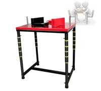 Arm wrestling table, professional arm wrestling equipment for games, arm muscle training equipment, adjustable arm wrestling table(Red)