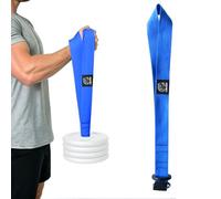 Arm Wrestling Wrist Strength Strap with Reinforced Base, Thickened & Extended Heavy-Duty Webbing, Shock-Absorbing Rubber Pad & Microfiber Anti-Wear Cover, Ideal for Weighted Wrist, Cupping, Rising