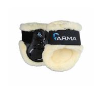 Arma Carbon Supafleece Horse Fetlock Boots Black (Cob)