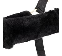 Arma Faux Fur Headcollar & Lead Rope - Full · Black