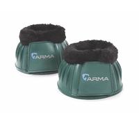 ARMA Fleece Over Reach Boots Green - Full