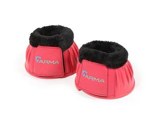 ARMA Fleece Over Reach Boots Pink - Pony