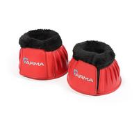 Shires OverReach Boots Fur Trim Red Pony