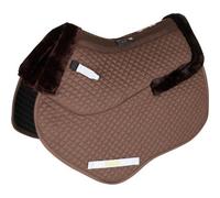 Arma Half Lined Horse Jumping Saddlepad Brown (16.5In - 15In)