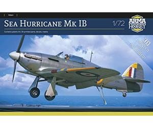 Arma Hobby Assembly Model kit Made from Plastic Sea Hurricane Mk Ib (70061) in Scale 1/72