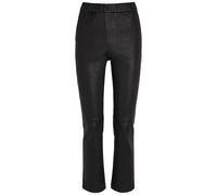 Arma Kamilla Slim-leg Leather Trousers - Black - 36 (UK8 / S)