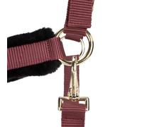 Shires ARMA Logo Headcollar & Lead Rope Sizes Extra Full Burgundy
