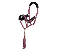 Shires ARMA Logo Headcollar & Lead Rope Sizes Full Burgundy