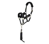 ARMA Logo Headcollar & Lead Rope - Shires - Black - Size: Pony