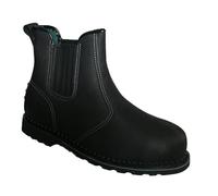 ARMA Mens Brown/Black Nubuck Suede Twin Gusset Slip Steel Toe Cap S3 Safety Dealer Boots UK Sizes 6-13 (Black, UK Footwear Size System, Adult, Men, Numeric, Medium, 12)