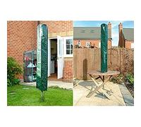 ARMA Ram© Green Waterproof Garden Rotary Parasol Cover With Tie Down 160CM