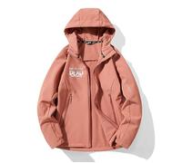 ARMAAN Men's Hooded Softshell Jacket, Fleece Lined Windbreaker for Walking Dead, Lightweight Waterproof Jackets for Hiking, Warm Comfortable, Full Zip Front Zipped Side Pockets,Red1 women-xx_l