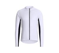 ARMAAN Men's Long Sleeve Cycling Jersey With 3 Rear Pockets Moisture Wicking UPF 50 Short Top Sleeves Mountain Biking Shirt Bicycle Breathable Quick Dry Bicycle Clothing,White-s