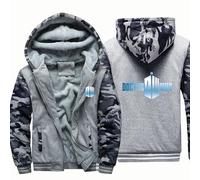 ARMAAN Men's Zip Up Hoodies for Doctor Who Fleece Jackets Thick Warm Hooded Sweatshirts Thermal Lined Pullover Coats Tops Patchwork Jackets with Pockets,Color F-3x_l