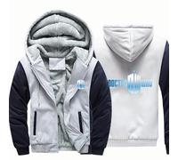 ARMAAN Men's Zip Up Hoodies for Doctor Who Fleece Jackets Thick Warm Hooded Sweatshirts Thermal Lined Pullover Coats Tops Patchwork Jackets with Pockets,Color H-4x_l