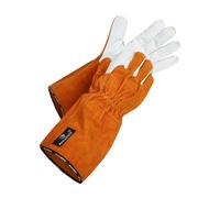 ArmaDEX Mens Heat Resistant Leather Protective TIG Welding Gauntlet Gloves (2, L)