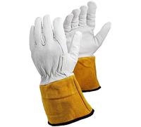 ArmaDEX Mens Heat Resistant Leather TIG MIG Protective Welding Gauntlet Gloves