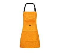 ArmaDEX Welders Leather Apron - Heavy Duty Work Apron with Adjustable Straps & Front Chest Pocket for Welding, Grinding & Metalwork