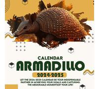 Armadillo Calendar 2024 2025: 16 Months of The Animal from Sep 2024 to Dec 2025,Square 8.5 x 8.5 Inches Gift For Organizing & Planning