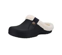 Armadillo Chef Shoes Armadilo Arlo Fuzzy Healthy & Non-Slip Comfort Clog Mules(Black White,11-12)