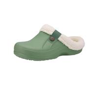 Armadillo Chef Shoes Armadilo Arlo Fuzzy Healthy & Non-Slip Comfort Clog Mules(Light Green,8-9)