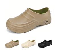Armadillo Chef Shoes for Men Women, Non-Slip Oil Resistant Waterproof Lightweight Kitchen Work Clogs, Slip On Chef Clogs