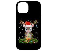 Armadillo Christmas Lights Reindeer Santa Hat Adult & Kids Case for iPhone 14