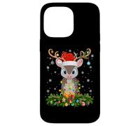 Armadillo Christmas Lights Reindeer Santa Hat Adult & Kids Case for iPhone 14 Pro Max