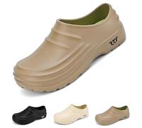 Armadillo Clogs, Armadillo Chef Nurse Shoes for Women Men Oil Resistant Waterproof Non-Slip Kitchen Work Shoes(Brown,45-46)