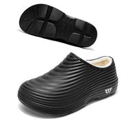 Armadillo Clogs, Armadillo Chef Shoes for Women Men, Non Slip Comfort Clogs Kitchen Nurses Work Shoes for Winter(Black-b,38)