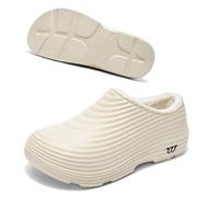 Armadillo Clogs, Armadillo Chef Shoes for Women Men, Non Slip Comfort Clogs Kitchen Nurses Work Shoes for Winter(White-b,36)