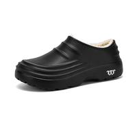 Armadillo Clogs, Armadillo Chef Shoes for Women Men, Unisex Warm cWaterproof Non-Slip Kitchen Nurses Work Shoes(Black,38)