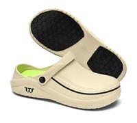 Armadillo Clogs, Armadillo Chef Shoes Unisex Wateriproof Non-Slip Oil Resistant Kitchen Nurses Work Shoes for Women Men(White,45-46)
