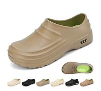 Armadillo Clogs for Women Men, Armadillo Chef Shoes Healthy Non-slip Comfort, Oil Resistant, Kitchen Work Clogs(A-Khaki,5 UK)