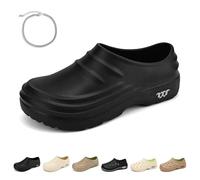 Armadillo Clogs for Women Men Armadillo Chef Shoes Lightweight Safety Comfort Kitchen Garden Hospital Office (Black B, Adult, Men, 9, Numeric, UK Footwear Size System, Medium)