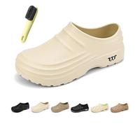 Armadillo Clogs for Women Men, Armadillo Chef Shoes Slip Resistant, Comfort Lightweight & Waterproof Clogs (Beige-a, Adult, Men, 6, Numeric, UK Footwear Size System, Medium)