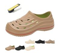 Armadillo Clogs for Women Men,Healthy & Non-Slip Comfort Clogs,Unisex Armadillo Chef Shoes, Lightweight Kitchen Nurse Clog (Khaki-a, Adult, Men, 7.5, Numeric, UK Footwear Size System, Medium)