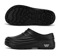 Armadillo Clogs for Women Men Non Slip Waterproof Lightweight Safety Comfort Garden Shoes Armadillo Chef Shoes Kitchen Work Clogs Black