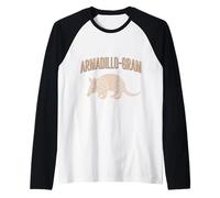 Armadillo-gram Funny Animal Lover Graphic Raglan Baseball Tee