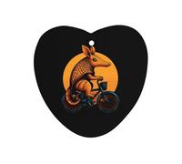 Armadillo ON A Bicycle Car Air Fresheners Scent Cards Love form | Rearview Mirror Pendant,Car Accessories,Car Fragrance,Aromatherapy Tablets