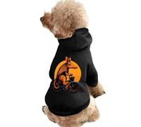 Armadillo ON A Bicycle Dog Hoodie Sweatshirt Pet Clothes Dog Pullover Sweaters Winter Jacket for Dogs Cats