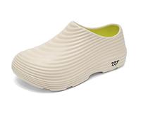 Armadillo Shoes, Armadillo Chef for Men Women Non Slip Garden Shoes Unisex Mules Waterproof Lightweight Safety Kitchen Work Clogs Beige