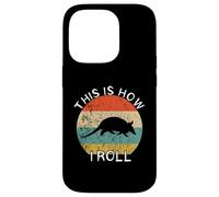 Armadillo This Is How I Roll Retro Vintage Sunset Wildlife Case for iPhone 14 Pro