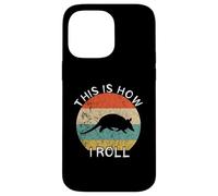 Armadillo This Is How I Roll Retro Vintage Sunset Wildlife Case for iPhone 14 Pro Max