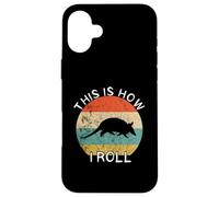 Armadillo This Is How I Roll Retro Vintage Sunset Wildlife Case for iPhone 16 Plus